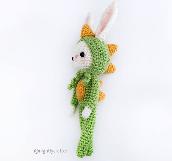 Bunny in Dino’s Pajamas – Free Crochet Pattern – Add-on