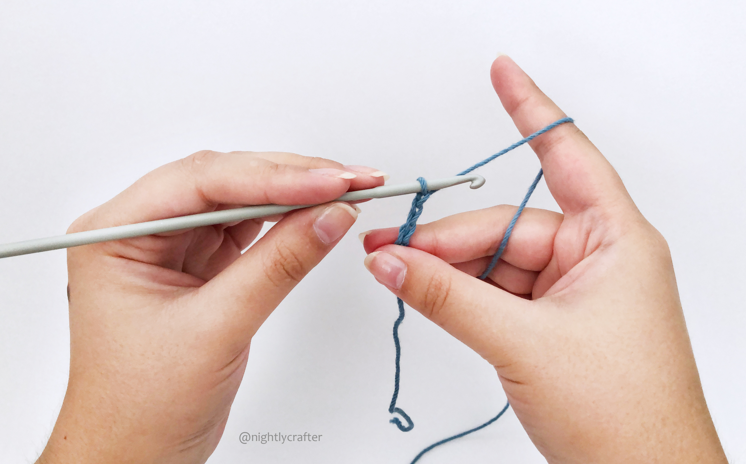 Lefty Crochet Tutorial: How to Hold a Crochet Hook and Yarn