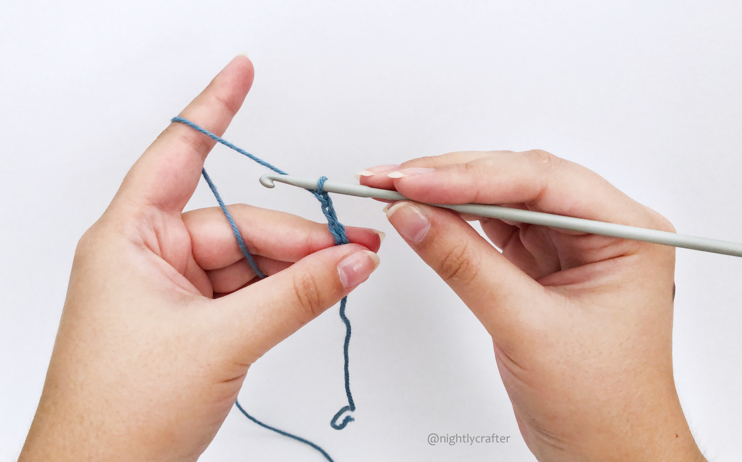 How to Hold a Crochet Hook Right- and Left-Handed